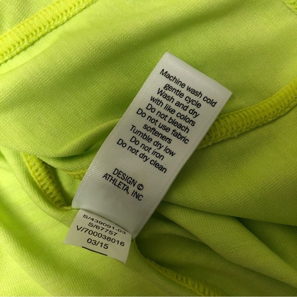 Athleta green bright color top - Picture 7 of 9